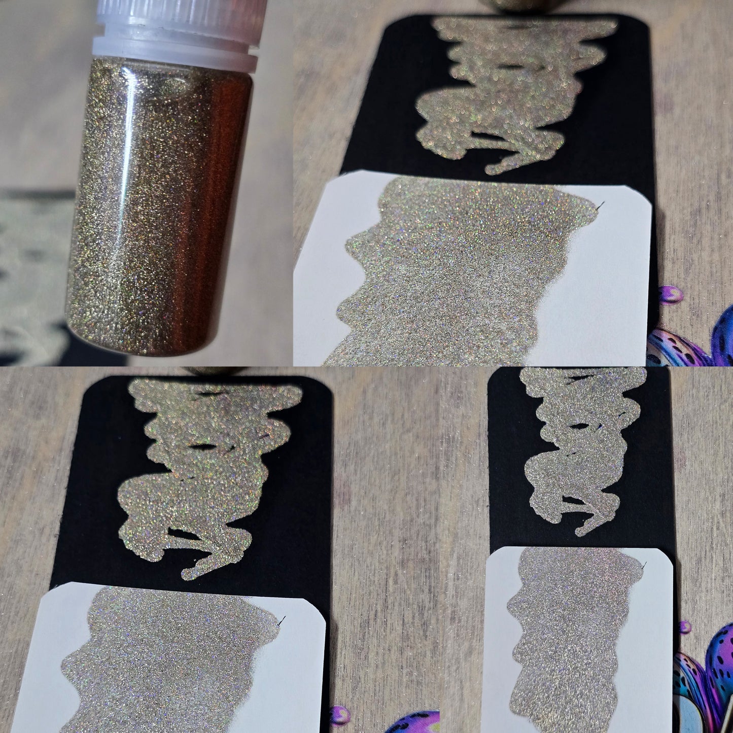 Holographic Metallic Shimmer Inks
