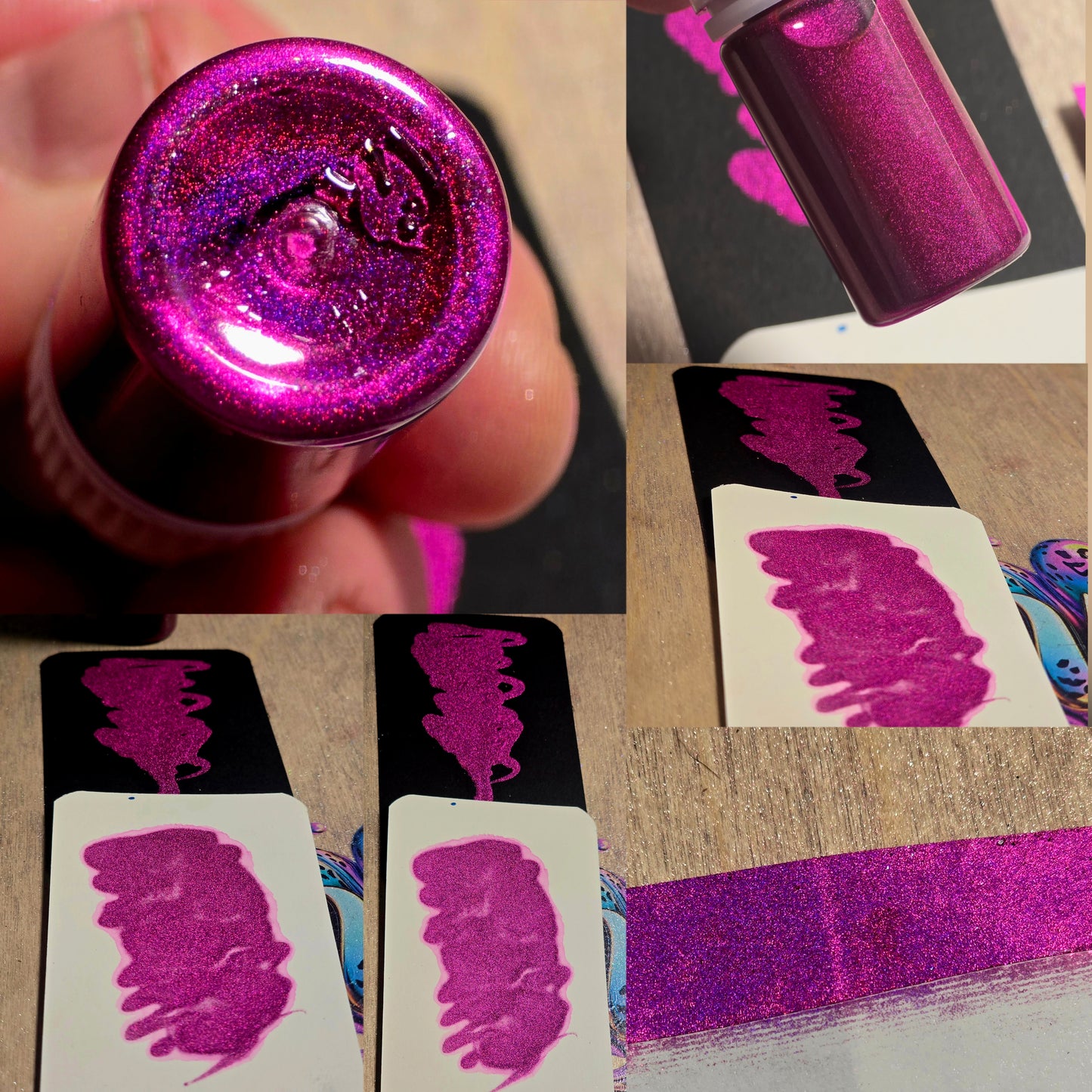 Holographic Metallic Shimmer Inks